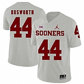 Oklahoma Sooners 44 Brian Bosworth White College Football Jersey Dzhi,baseball caps,new era cap wholesale,wholesale hats